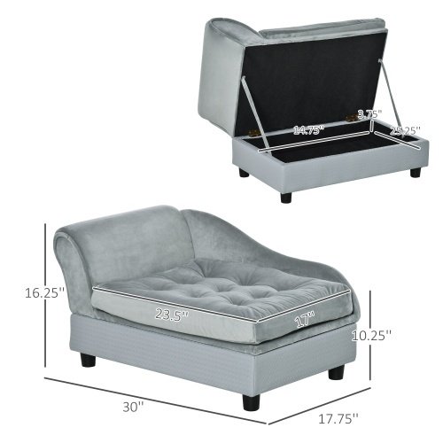 Luxury Small Dog Bed With Hidden Storage - Image 6