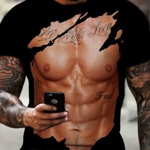 Retro Printed Men's T-shirt