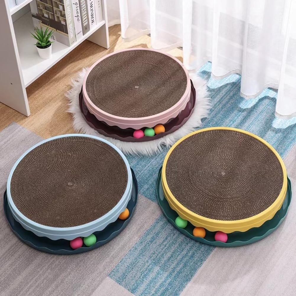 Compass Cat Scratching Post, Cat Scratching Post With Ball, Interactive Training Sports Mouse Toy With Ball, Cat Scratching Post Cat Grapple, Indoor Cat Sports Interaction, Protection Furniture - Image 3