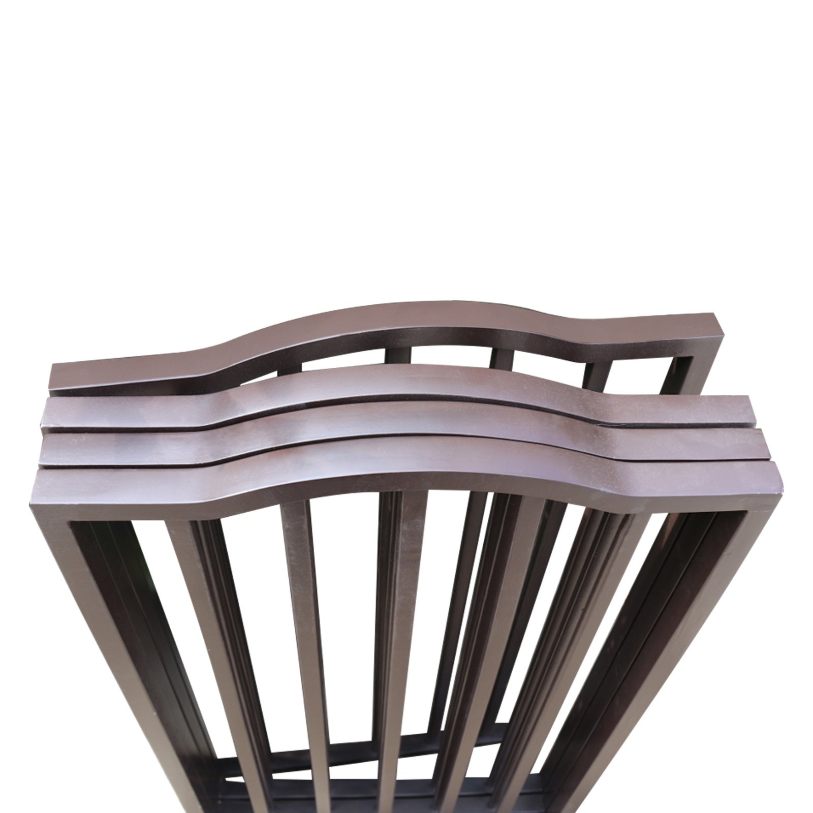 Dog Gate For Doorways, Stairs - Freestanding, Folding, Brown, Arc Wooden - Image 5