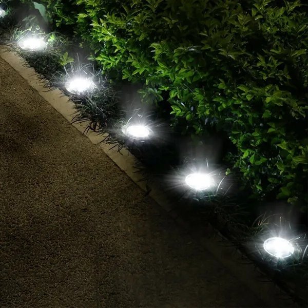 4Pcs Solar Powered Ground Light Outdoor IP65 Waterproof Buried - Image 3