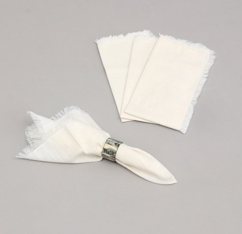 Premium Cotton Napkins Set Of 4-20x20 Inch, Classic Hemstitch Dinner Napkins - Image 10
