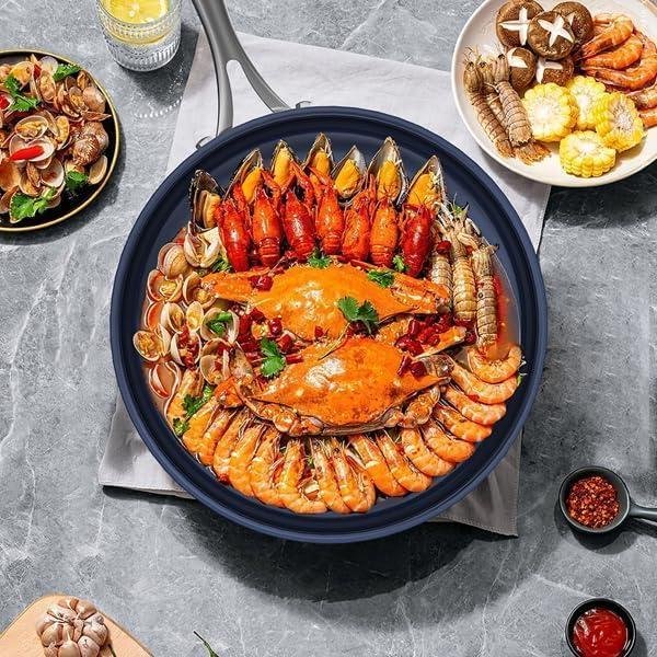 Titanium Alloy Stainless Steel 10-inch PFAS-Free PFOA-Free Non-Stick Pan Dishwasher-Safe Oven-Safe Suitable For All Stovetop Cookware - Image 7