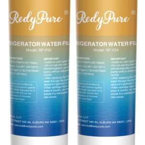 2 Pack Refrigerator Water Filter Replacement For EDR4RXD1, EveryDrop Filter 4, Maytag UKF8001AXX-750, UKF8001AXX-200, 46-9006, Puriclean II, WD-F07