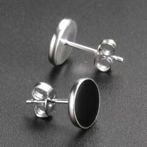 Stainless Steel Pierced Earrings