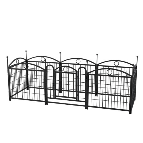 Dog Playpen Indoor 24 Inch 8 Panel Metal Dog Playpen - Image 4