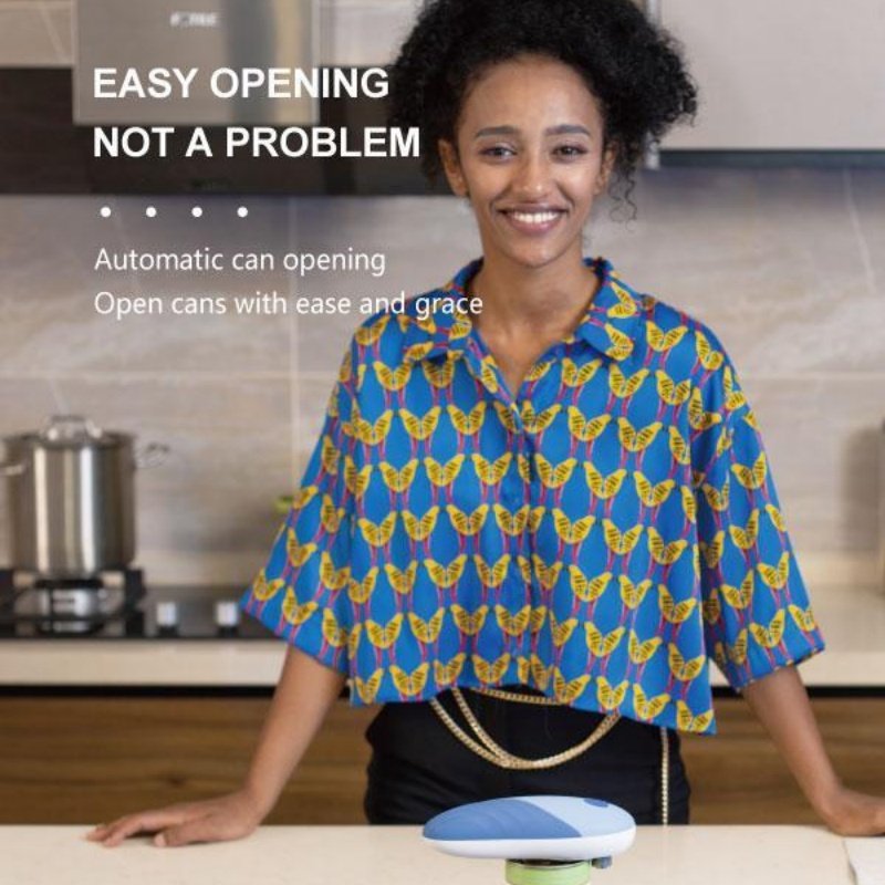 Automatic Electric Can Opener, One-button Opening For Cans Of Any Size, Food-grade White Kitchen Gadget - Image 9