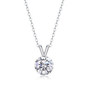 Moissanite Diamond Pendant Necklace