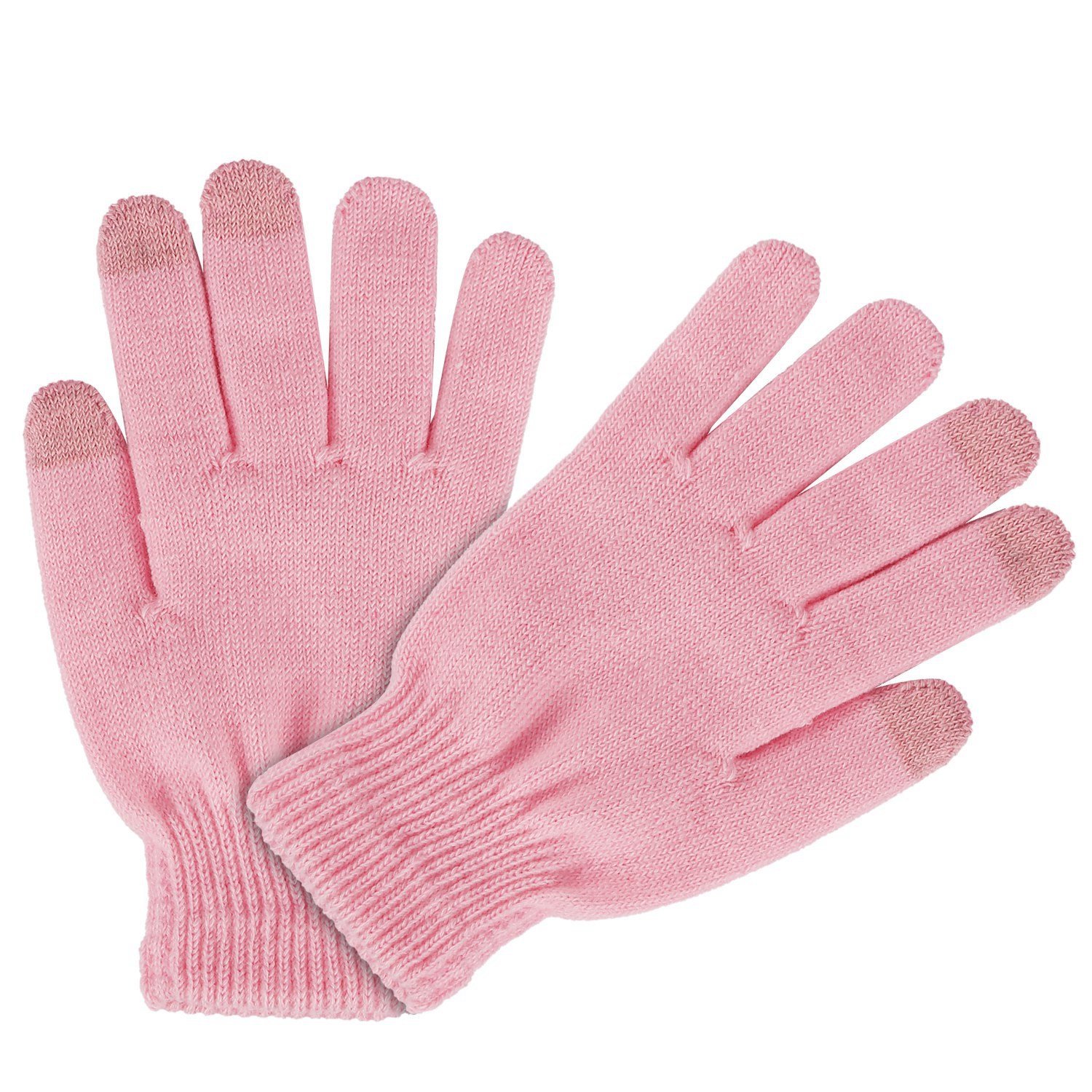 3 Color Options -- 1 Pair Unisex Winter Knit Gloves Touchscreen Outdoor Windproof Cycling Skiing Warm Gloves - Image 4
