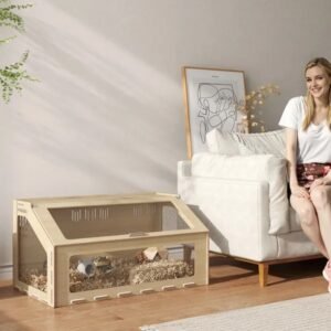 39 Inch Hamster Cage Habitat With Acrylic Window & Openable Top For Hamster