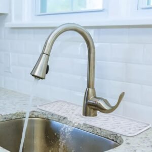 Silicone Faucet Mat Kitchen Sink Splash Guard Drain Mat Drying Pad