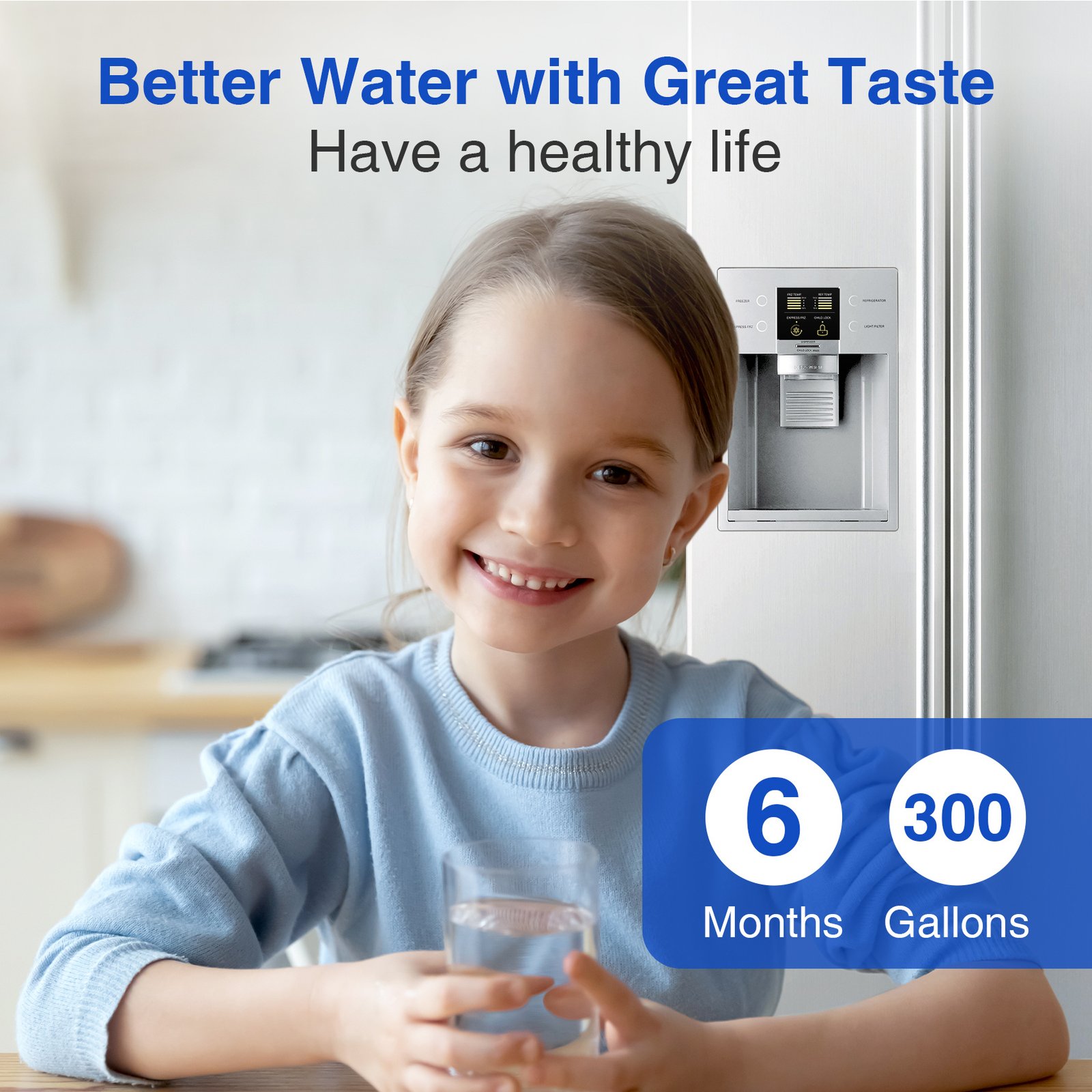 2 Pack Refrigerator Water Filter Replacement For GE MWF, SmartWater MWFP, MWFINT, MWFA, GWF, HDX FMG-1, Kenmore 9991, GSE25GSHECSS, WFC1201 Water Filter - Image 9