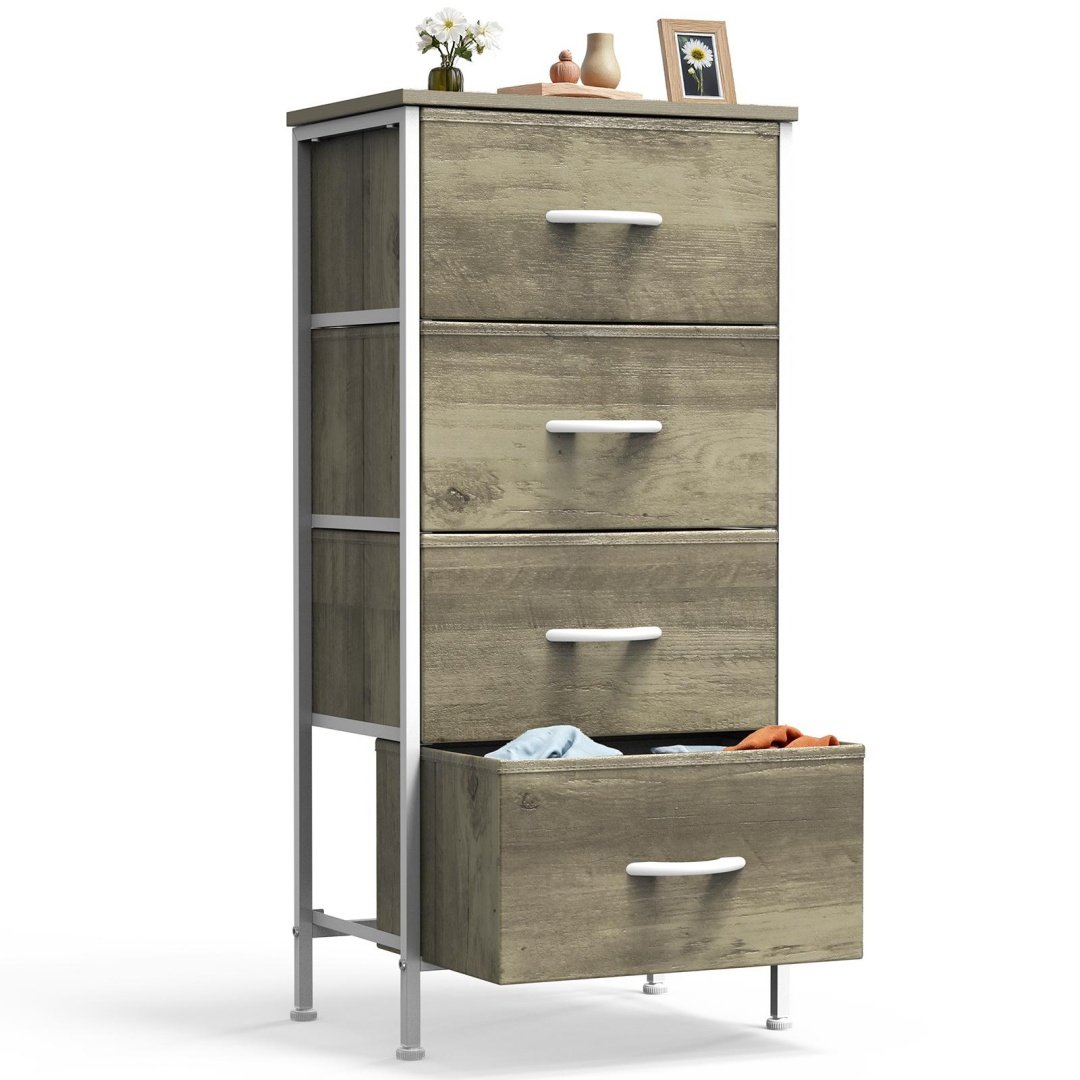Wooden Top Cabinet Night Stand Dresser For Closet - Image 3