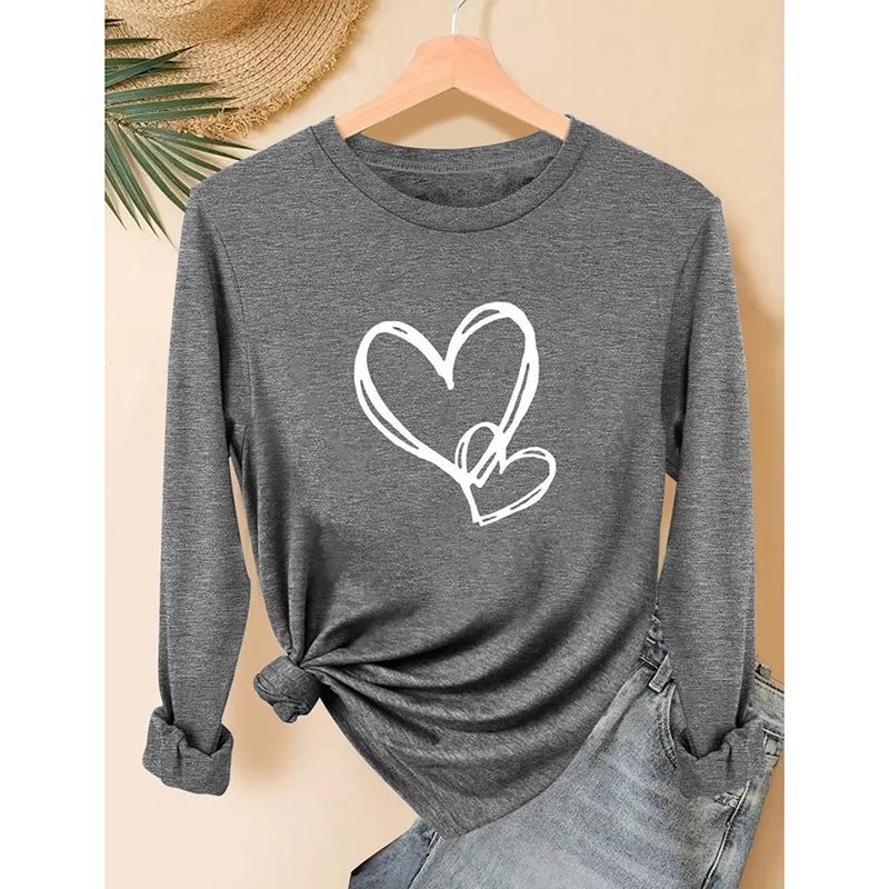 Women's 3 Packs Graphic Long Sleeve T Shirts Letter Print Tees Casual Crewneck Tunic Tops - Image 6